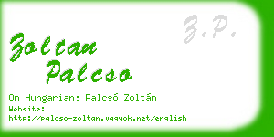 zoltan palcso business card